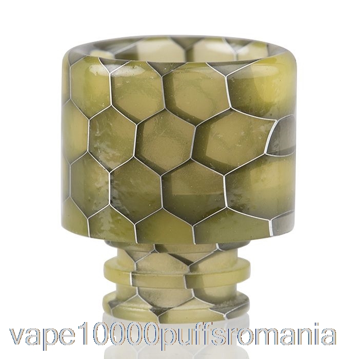 Vape Romania 510 Snakeskin Resin Drip Tip Galben